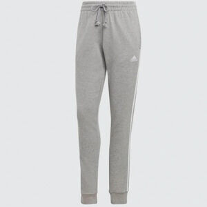 Adidas women’s Joggers Essentials 3-stripes French Terry Cuffed Pants, Gray XS